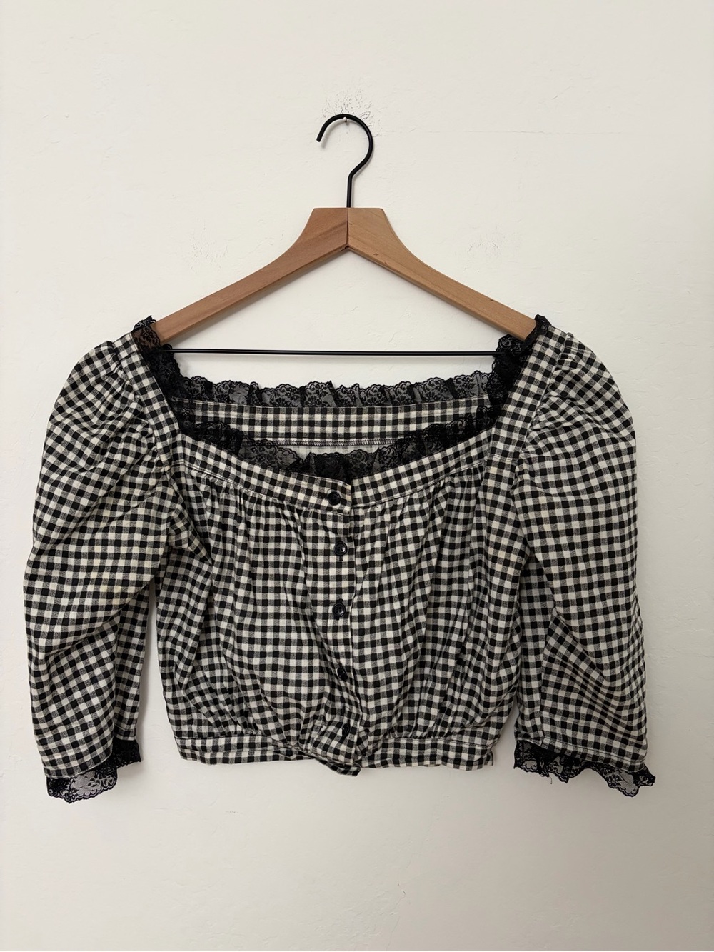 Vintage Punklabel Betsey Johnson Gingham Crop Top